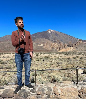 Picture of me standing in front of Mount Teide